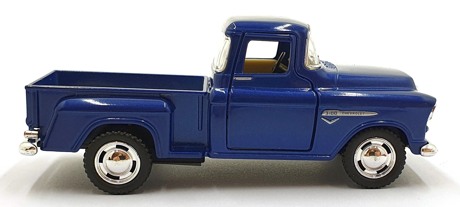 Kinsmart 1/32 Scale Pull Back & Go TY0237 1955 Chevrolet Stepside Pick Up Blue