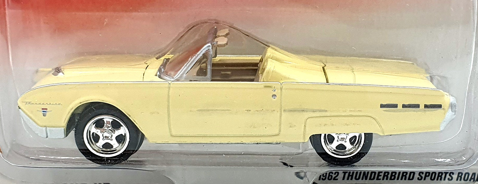 Johnny Lightning 1/64 Scale 992-01 - 1962 Ford T Bird Sports Roadster - Cream