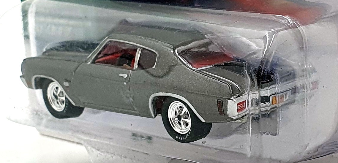 Johnny Lightning 1/64 Scale JLMC029 1970 Chevrolet Chevelle SS 454 Shadow Grey