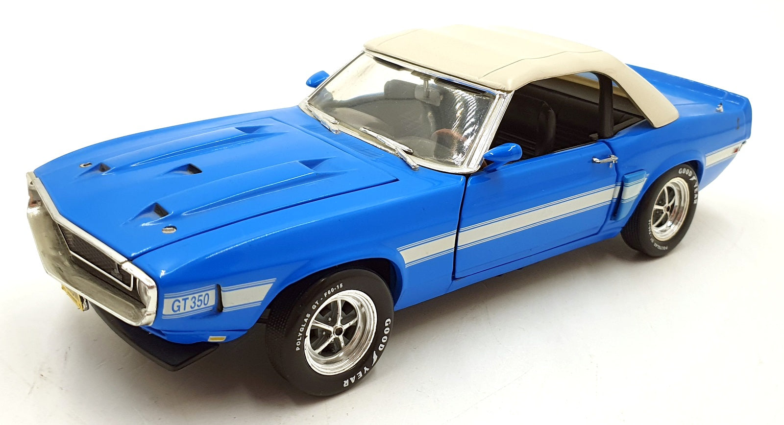 Ertl 1/18 Scale Diecast 32073 - 1969 Shelby Cobra GT-350 - Blue
