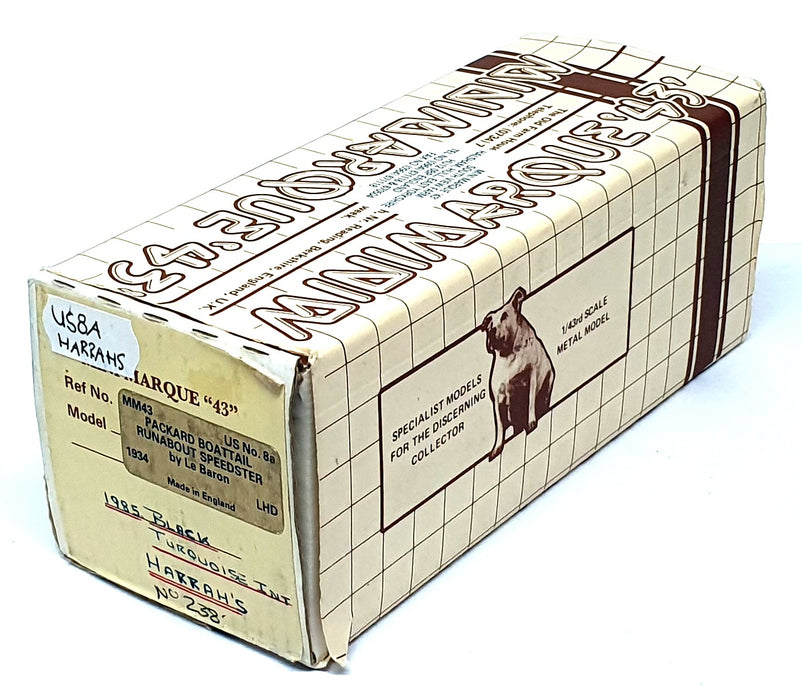 Minimarque 43 1/43 Scale US8A - '34 Packard Boattail Runabout Speedster Harrah's