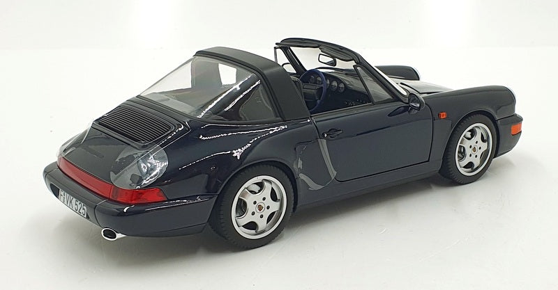 Norev 1/18 Scale Diecast 187340 - 1991 Porsche 911 Carrera 4 Targa Blue Metallic