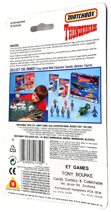 Matchbox Appx 9cm Tall Action Figure TB-754 - Thunderbirds Brains