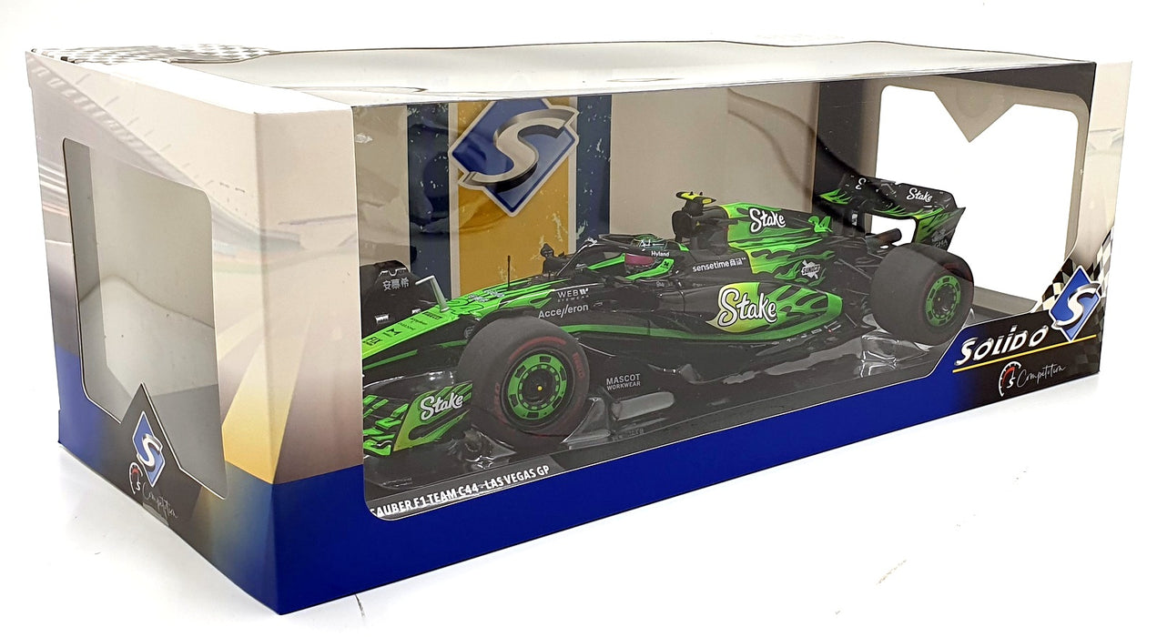 Solido 1/18 Scale Diecast S1814103 Kick Sauber F1 Team C44 #24 Las Vegas GP Zhou