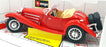 Burago 1/18 scale Diecast 3020 - Mercedes Benz 500K Roadster 1936 Red