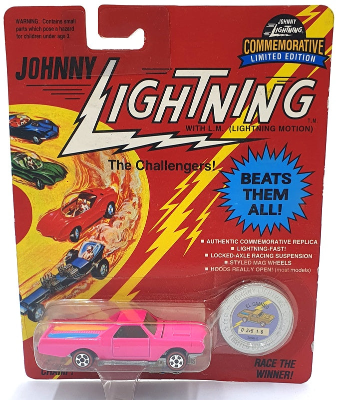 Johnny Lightning 1/64 Scale 100-150 - The Challengers Chevrolet El Camino - Pink