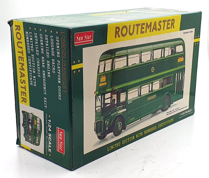 Sun Star 1/24 Scale 2904 - RMC 1453-453 CLT Routemaster Bus - Greenline R715