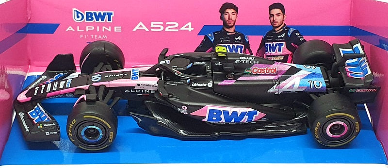 Burago 1/43 Scale 18-38175G - F1 BWT Alpine A524 #10 Gasly