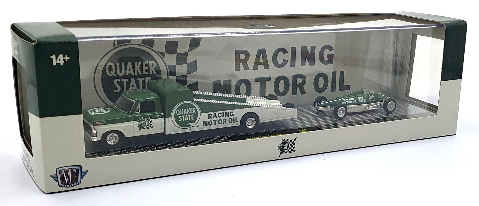 Castline M2 Machines 1/64 Scale S42 - 1969 Ford F-250 AND Belly Tanker - Green