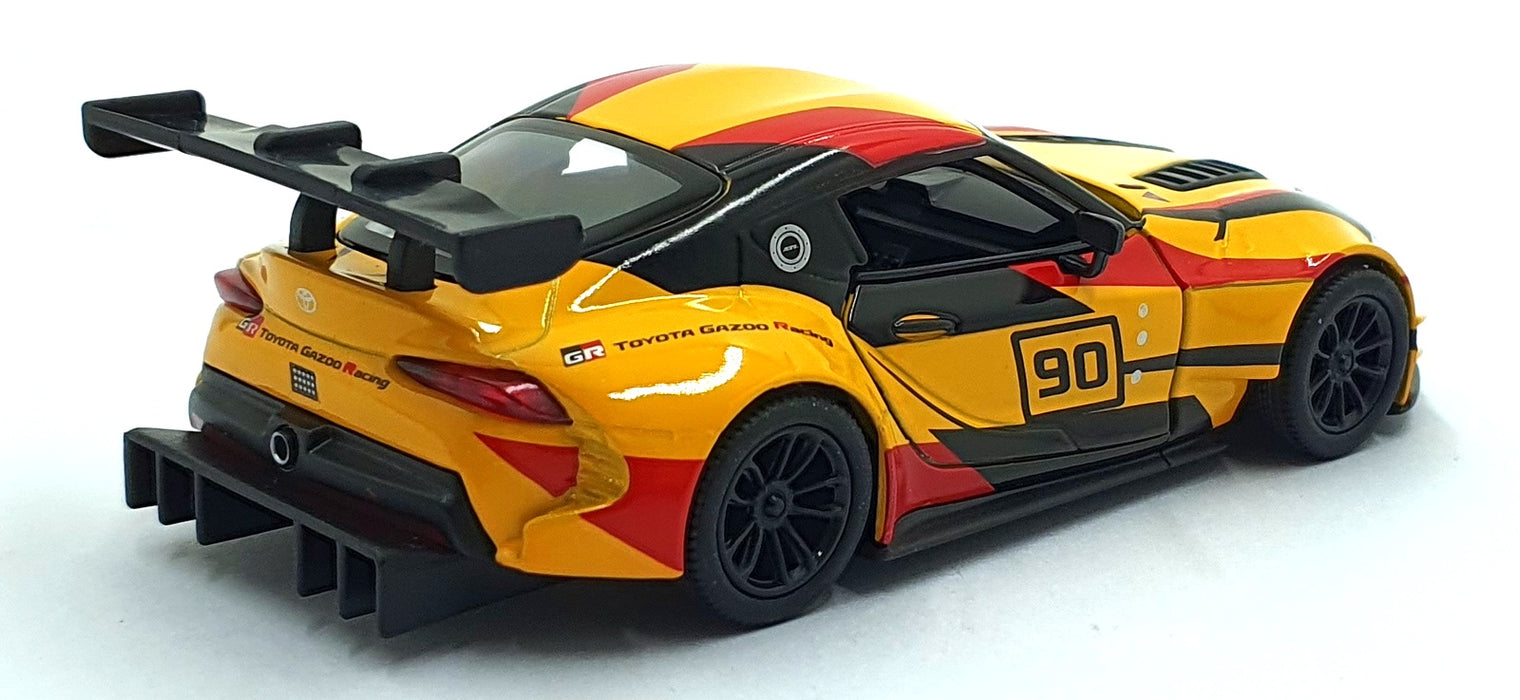 Kinsmart 1/36 Scale Pull Back & Go TY6951 Toyota GR Supra Racing Concept Yellow