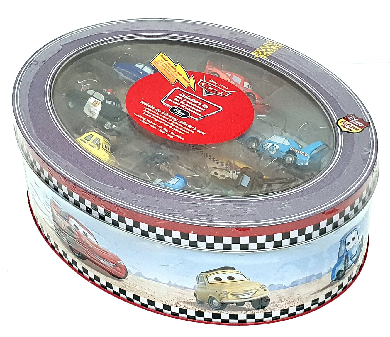 Disney Store DS07 - Exclusive Pixar Cars Collectors Tin 7x Vehicles