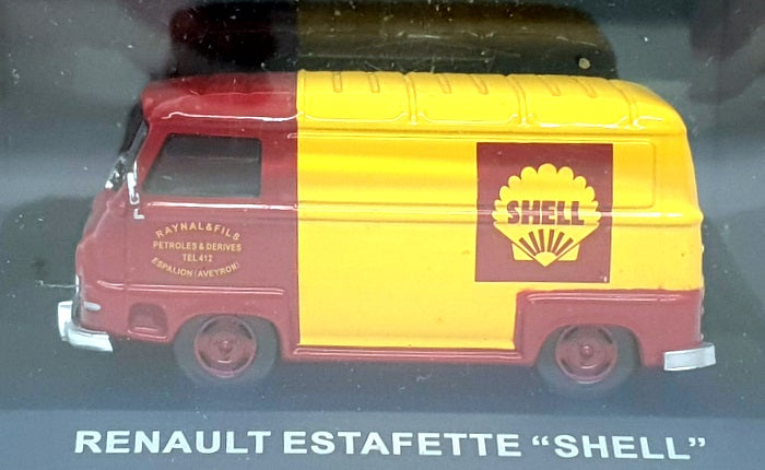 Altaya 1/43 Scale AT23625 - Renault Estafette Van Shell - Red/Yellow