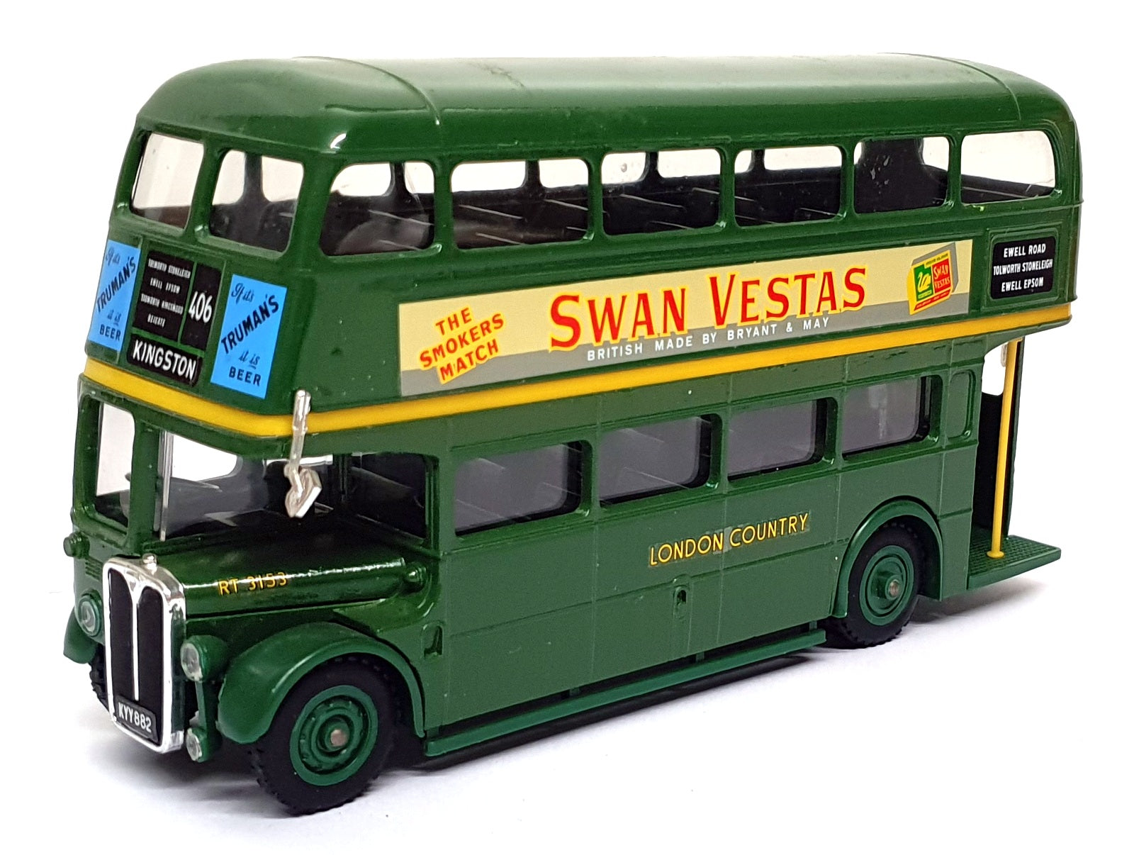 Solido 1/50 Scale Diecast 596 - Routemaster Double Decker RT Bus - Swan Vestas