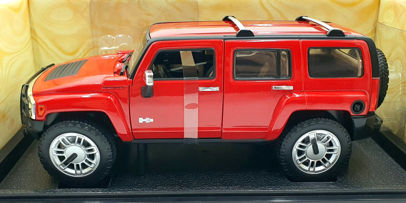 Hot Wheels 1/18 Scale Diecast G7219 - Hummer H3 - Red