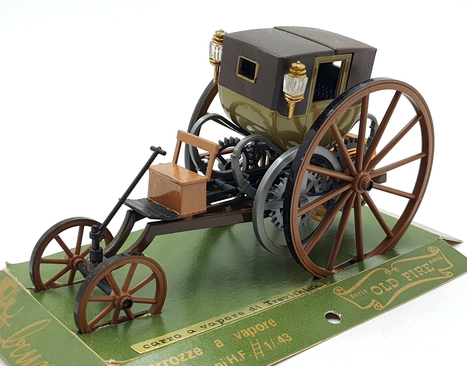Brumm Old Fire 1/43 Scale No. X4 - 1802 Trevithich's Steam Carriage - Brown