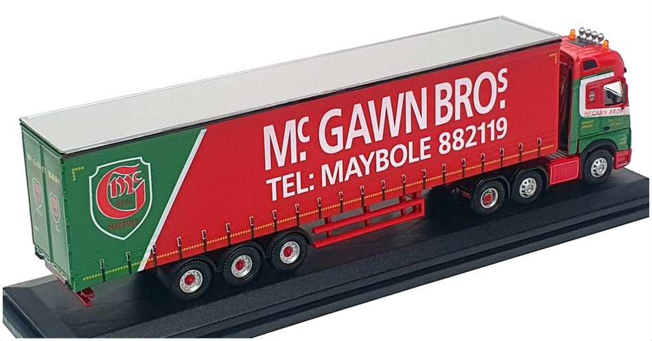 Oxford Diecast 1/76 Scale 76MB007 - Mercedes Actros GSC (McGawn Bros) Red/Green