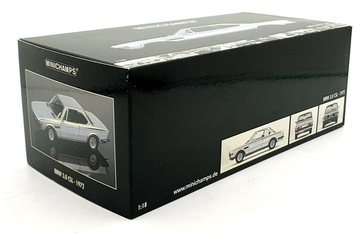 Minichamps 1/18 Scale 180 029020 - EMPTY BOX ONLY - 1972 BMW 3.0 CSL Silver