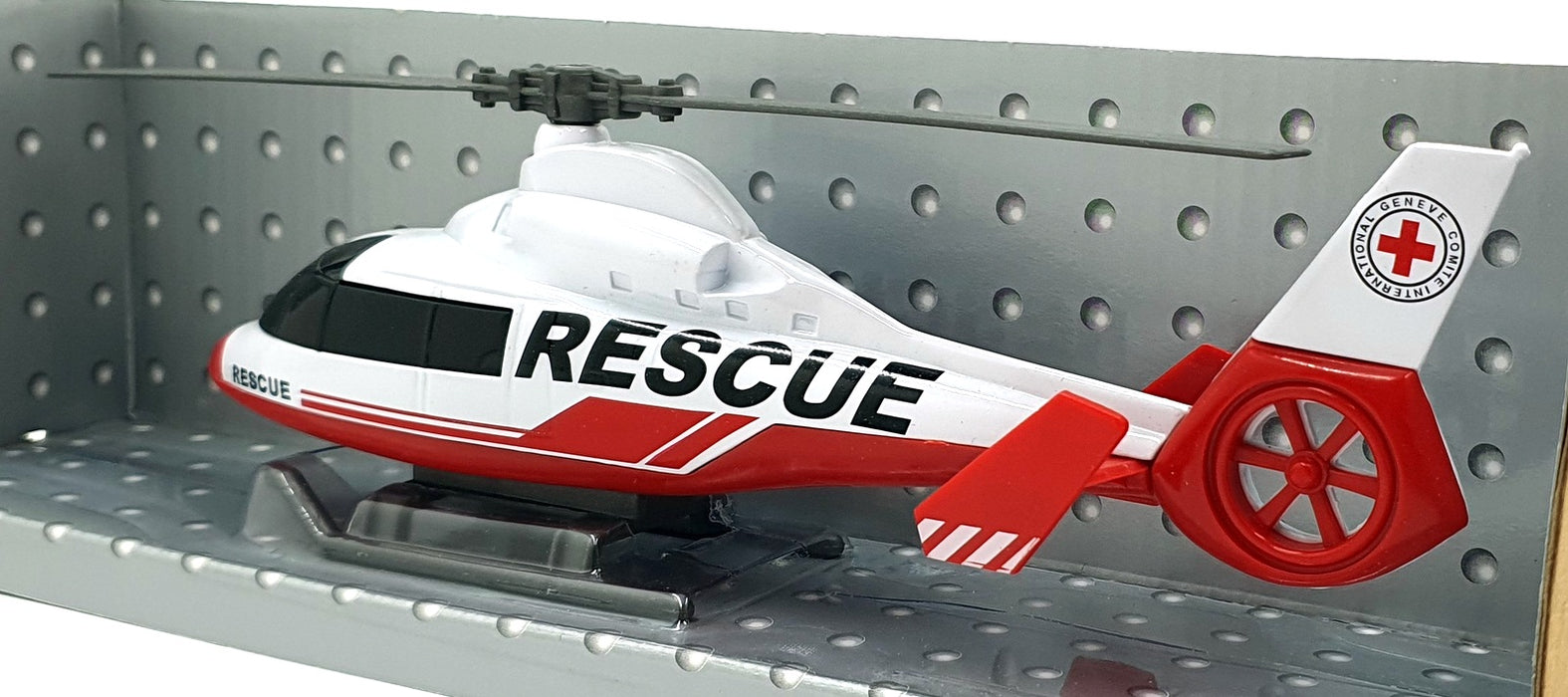 Cararama 1/43 Scale 716202 - Rescue Helicopter - Red/White