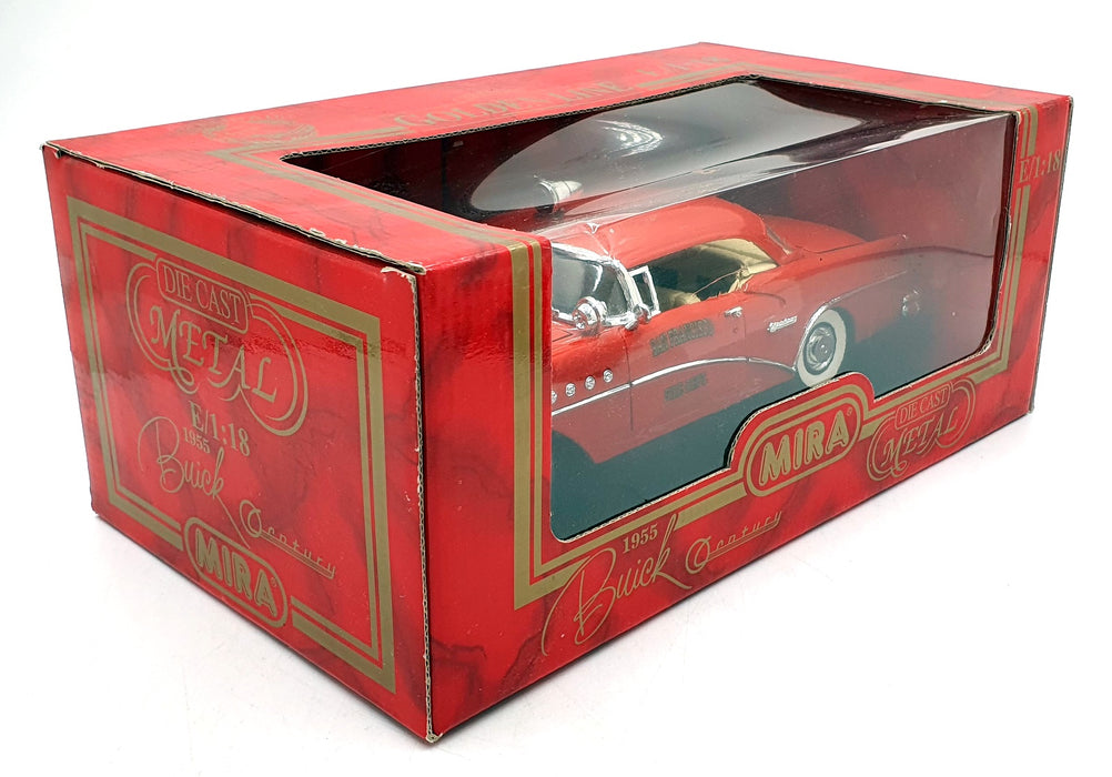 Mira 1/18 Scale Diecast 6119 - 1955 Buick Century S.Fransico Fire Dept - Red