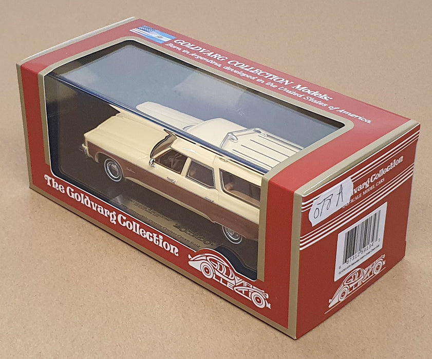 Goldvarg 1/43 Scale GC-078A - 1976 Oldsmobile Custom Cruiser - Cream/Gold