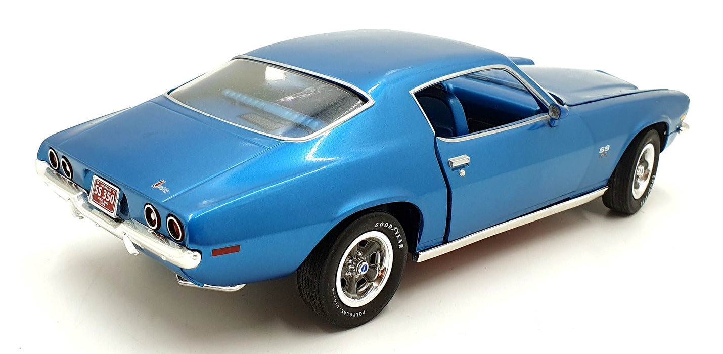 Auto World 1/18 Scale AMM982/06 - 1971 Chevy Camaro SS 350 - Blue