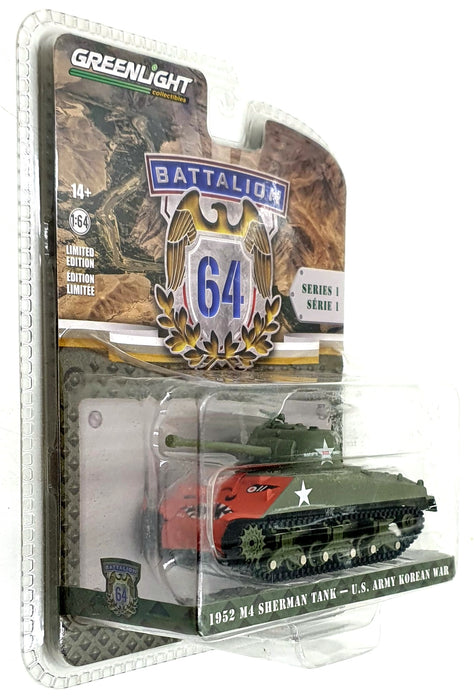 Greenlight 1/64 Scale 61010-B - 1952 M4 Sherman Tank - US Army Korean War