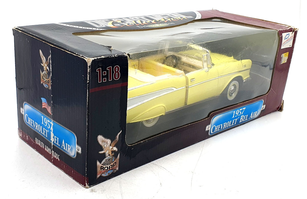 Road Signature 1/18 Scale Diecast 92108 - 1957 Chevrolet Bel Air - Yellow