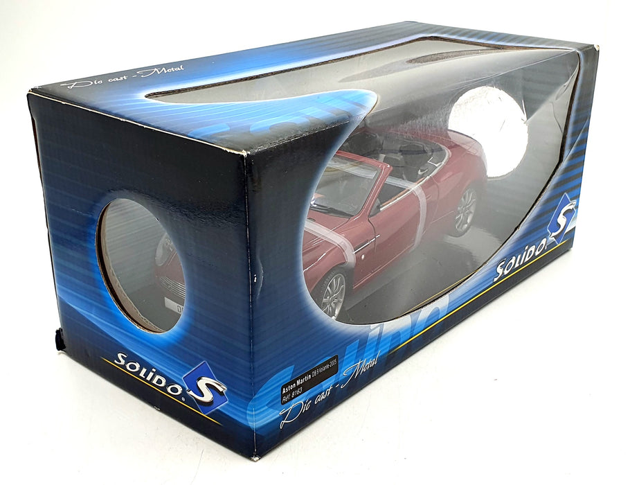 Solido 1/18 Scale Diecast 8163 - Aston Martin DB9 Volante 2005 - Red