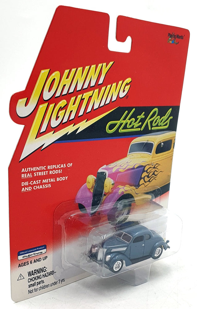 Johnny Lightning 1/64 Scale 442-01 Hot Rods 1937 Coupe - Blue/Grey