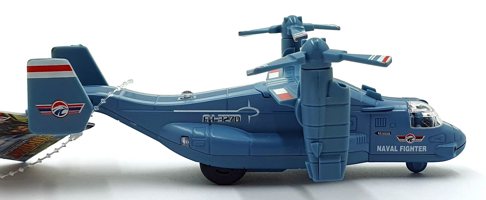 Combat Mission 17cms Pull Back and Go TY0122 - Aircraft Lights/Sounds - Blue