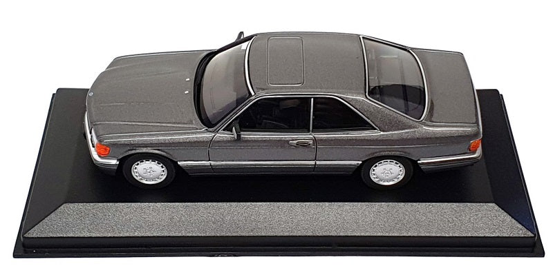 Maxichamps 1/43 Scale 940 035122 - 1986 Mercedes Benz 560 SEC - Met. Grey