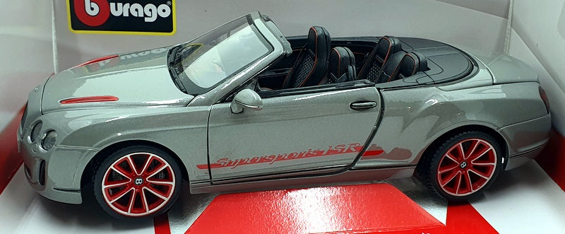 Burago 1/18 Scale Diecast 18-11035 - Bentley Continental Supersports Grey