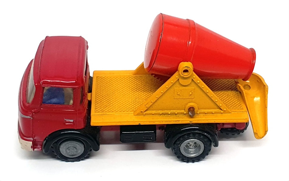 FJ France Jouets 10cm Long Diecast 11112 - Berliet GAK Mixer Truck Red/Yellow