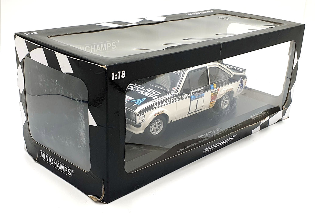 Minichamps 1/18 Scale Diecast 155 758701 - Ford Escort RS 1800 - RAC Rally 1975