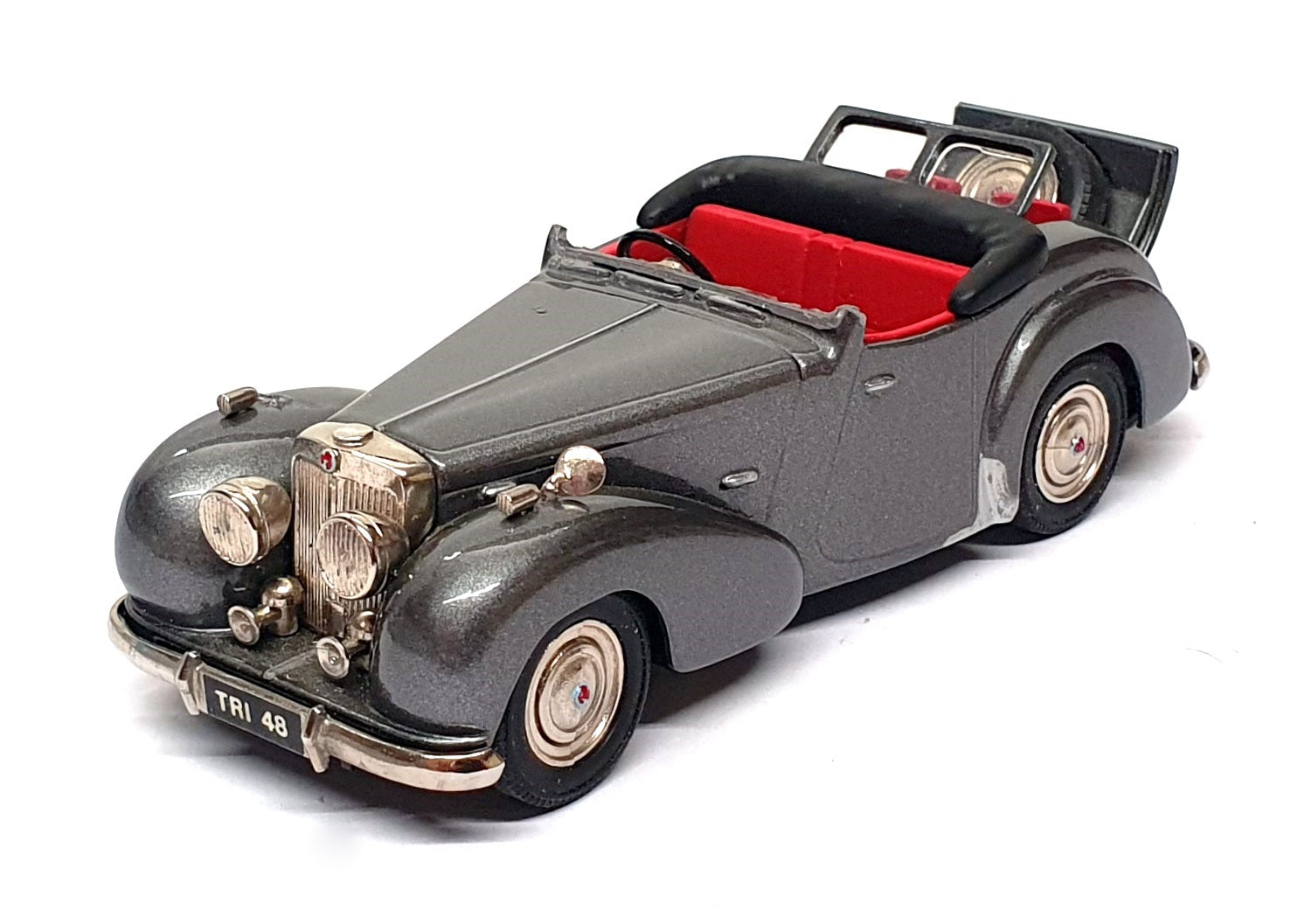Minimarque 43 1/43 Scale UK4a - 1947 Triumph Roadster Open - Grey Black Hood
