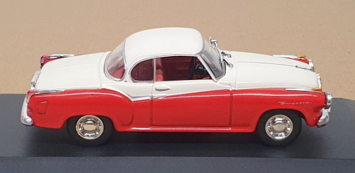 Whitebox 1/43 Scale WB128 - 1957 Borgward Isabella Coupe - Red/White