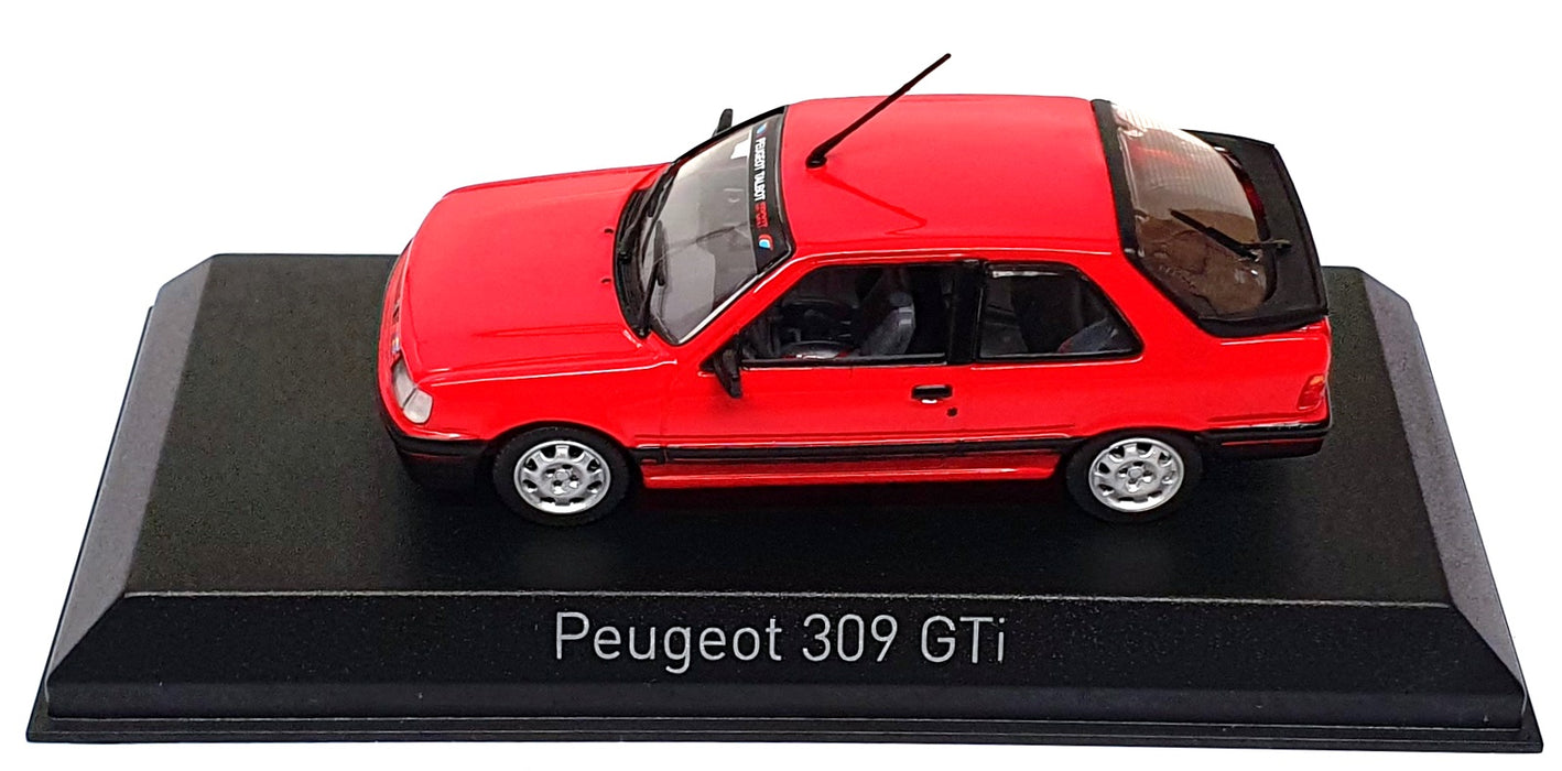 Norev 1/43 Scale 473911 - 1987 Peugeot 309 GTi - Vallelunga Red With Deco PTS