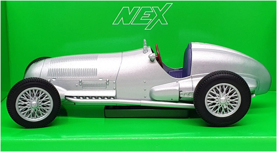 Welly 1/24 Scale Diecast 24109W - 1937 Mercedes Benz W125 - Silver
