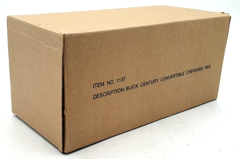 Mira 1/18 Scale Diecast 1137 - Buick Century Convertible - Cherokee Red