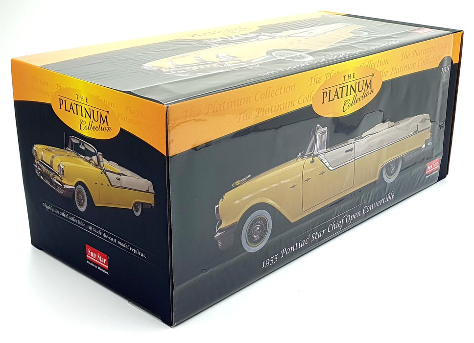 Sun Star 1/18 Diecast 5059 - 1955 Pontiac Star Chief  Open Convertible
