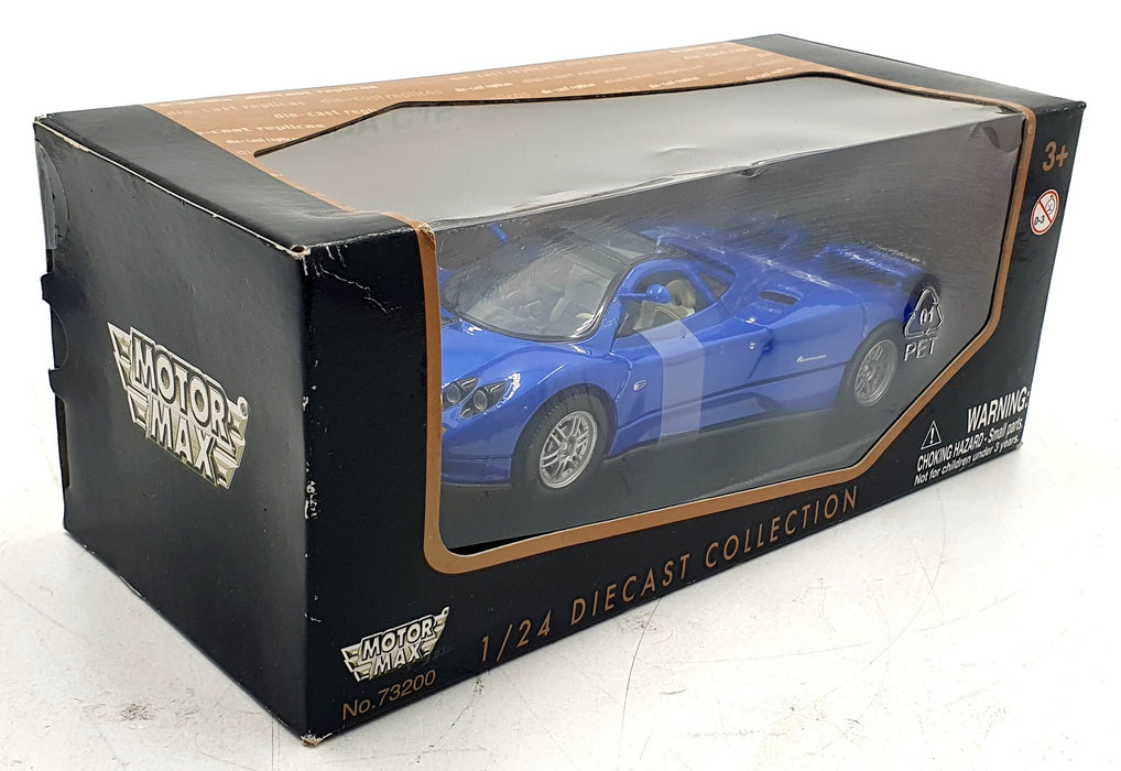Motor Max 1/24 Scale Diecast 73200 - Pagani Zonda C12 - Blue