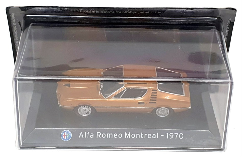 Altaya 1/43 Scale Diecast AT1970G - 1970 Alfa Romeo Montreal - Gold