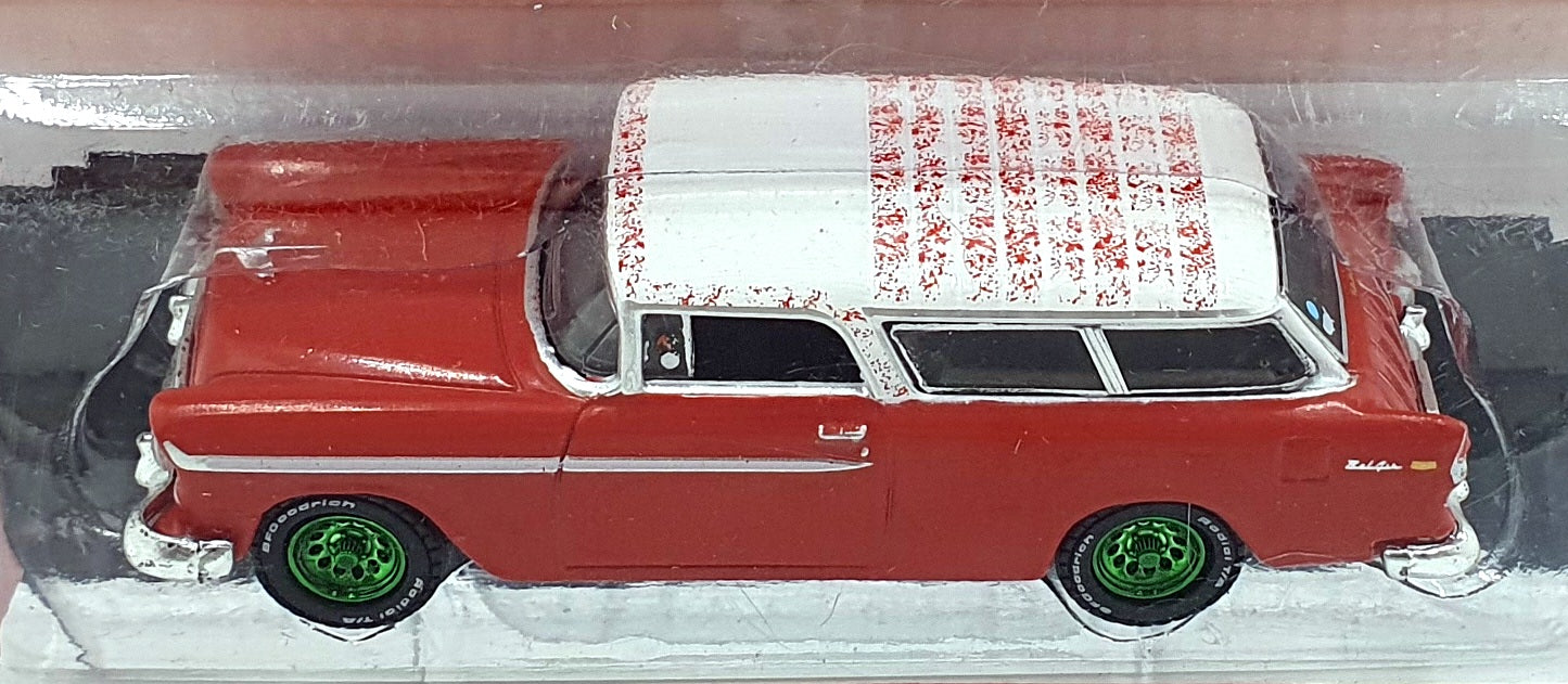 Greenlight 1/64 Scale 44855-A - 1955 Chevrolet Nomad Starsky and Hutch Chase Red