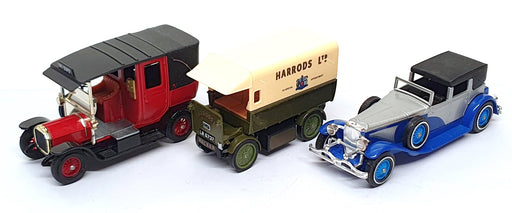 Matchbox Diecast 3 Piece Gift Set MB033P - Duesenberg Car Unic Taxi & Walker Van