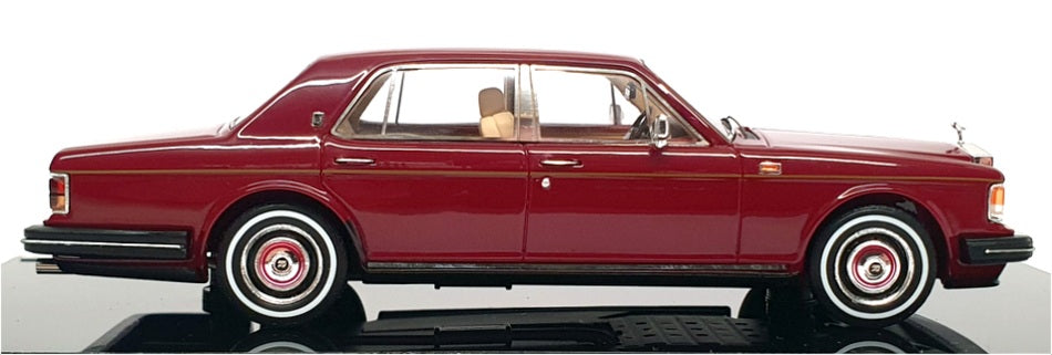 TSM Model 1/43 Scale TSM114319 - 1980 Rolls Royce Silver Spirit - Dk Red