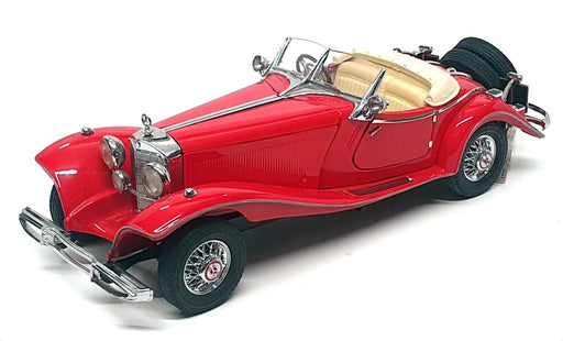 Franklin Mint 1/24 Scale F2607R - 1935 Mercedes Benz 500k Special Roadster - Red