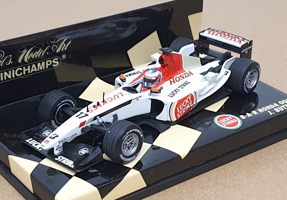 Minichamps 1/43 Scale 400 030017 - F1 B.A.R Honda 005 Lucky Strike #17 Button