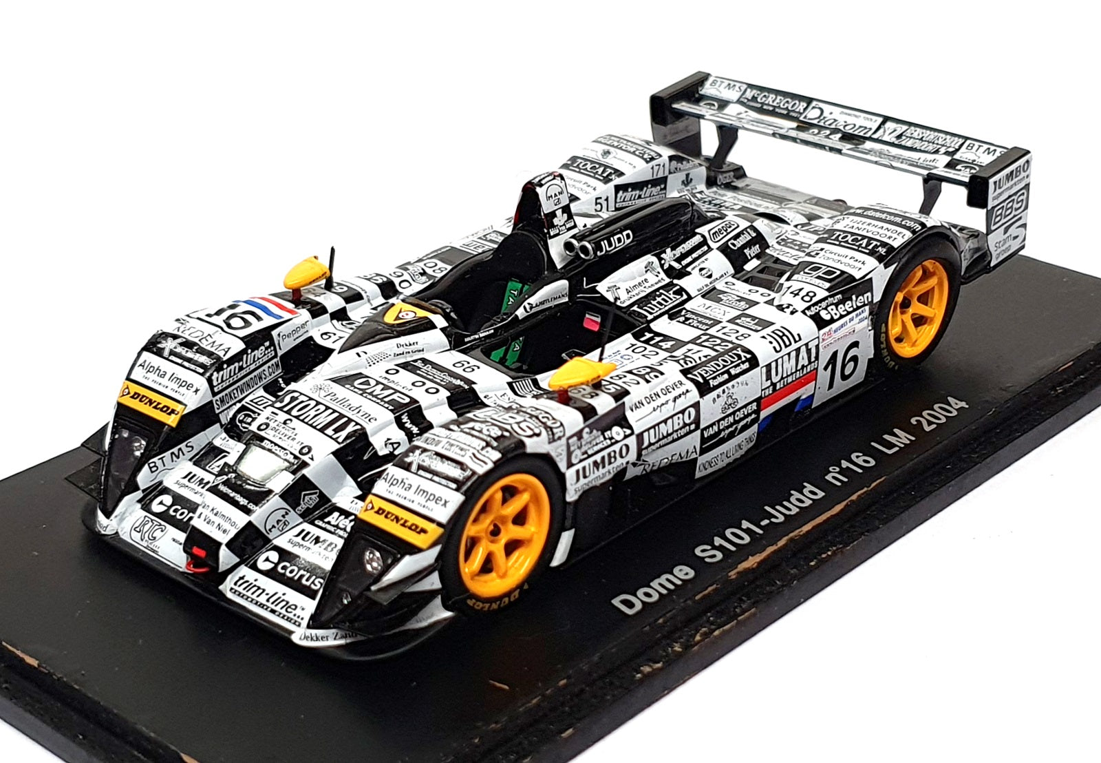 Spark 1/43 Scale S0056 - Dome S101 Judd #16 LM 2004 - Firman/Coronel/Wilson