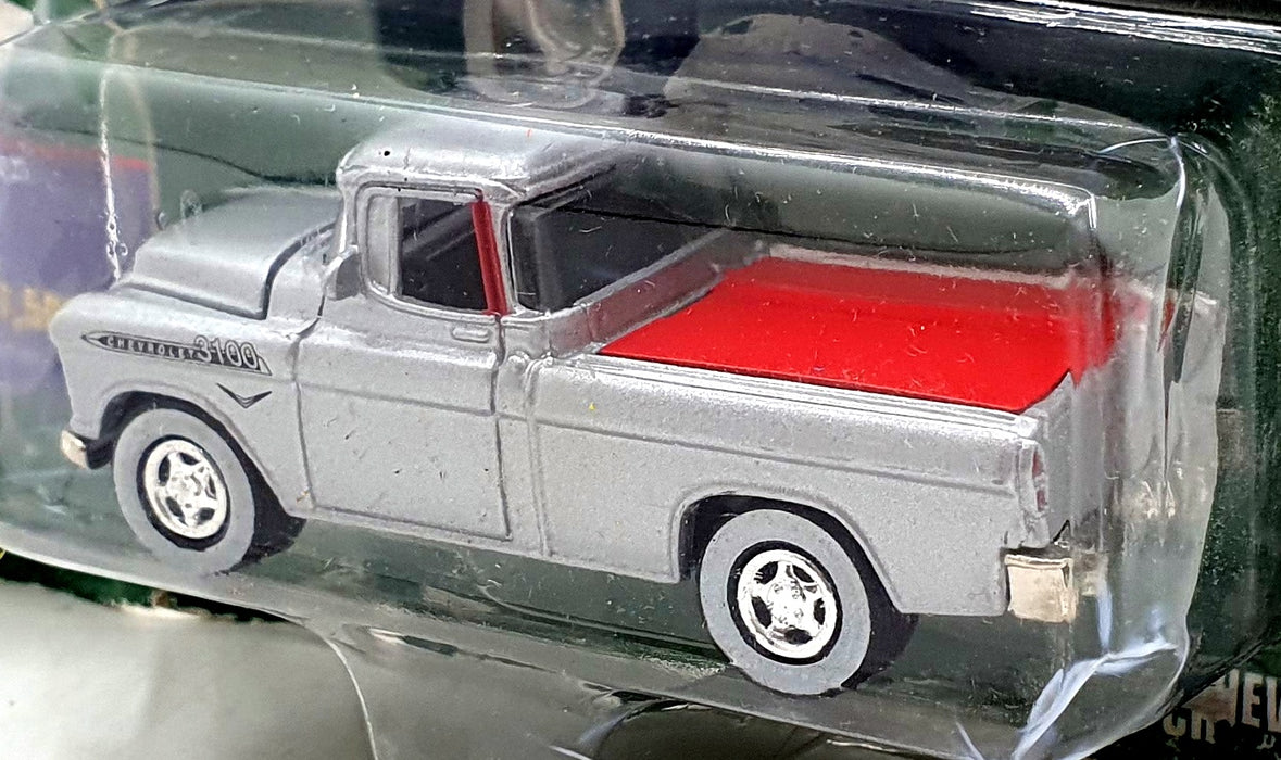 Johnny Lighting 1/64 Scale 421-30 - 1955 Chevrolet Cameo Truck - Silver