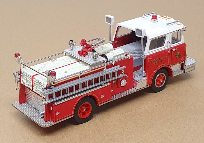 Corgi 1/50 Scale US52008 - Mack CF Pumper Engine Co. 1 Bethpage NY - Red/White